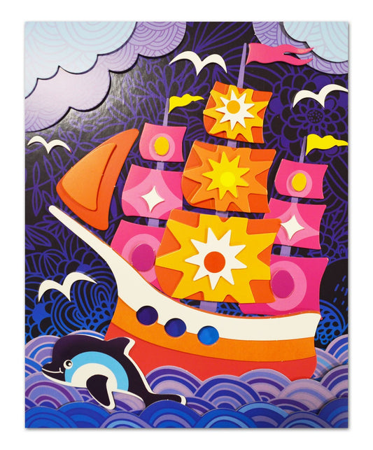 3Д аппликация. 3006 Парусник