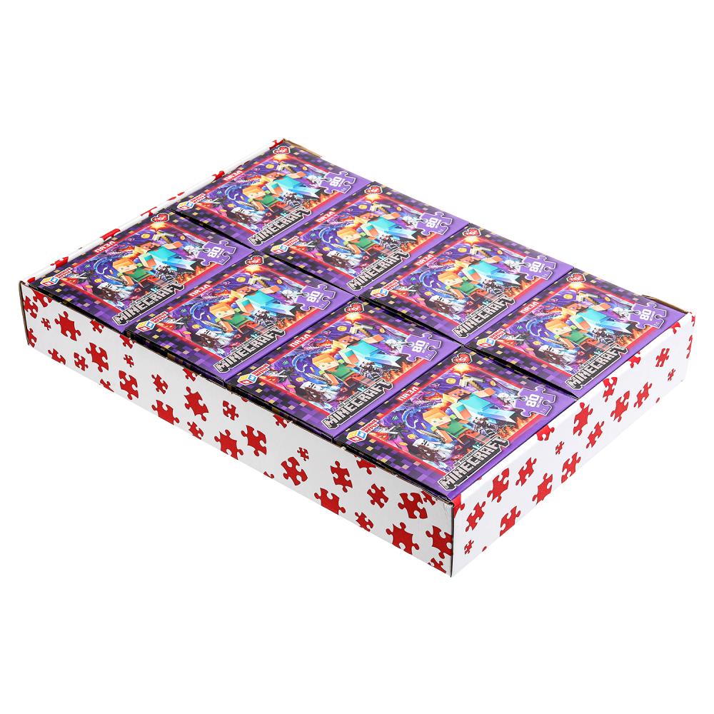 Pour motiver Minecraft. Пазл классический в коробке. 80 pièces. Умные игры в уп.16шт в кор.8уп