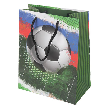 Пакет подарочный МАТОВЫЙ м,футбол,140 гр/м2 ЧУДО ПРАЗДНИК в кор.12*12шт