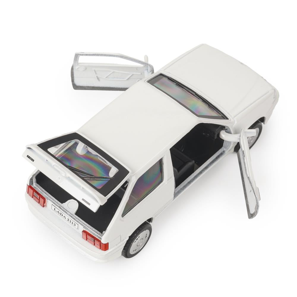 Machine en métal vaz-2113 12 cm, double, sac, argent, blanc, cor. Parc technologique dans le cor.2*36шт