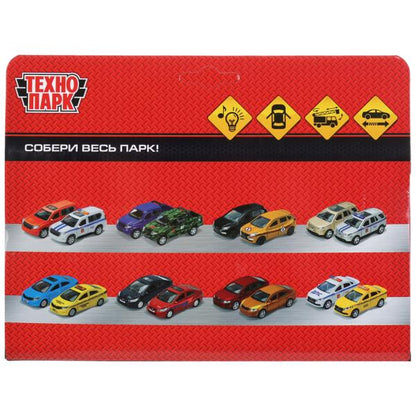 Технопарк. Газель "Next Аварийная" 15 см, металл свет-звук двери, инерц, кор. арт.NEXTFIR-15SLEM-YE