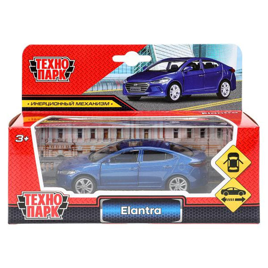 Машина металл HYUNDAI ELANTRA 11,4 см, двери, инерция, кор. Технопарк в кор.2*48шт