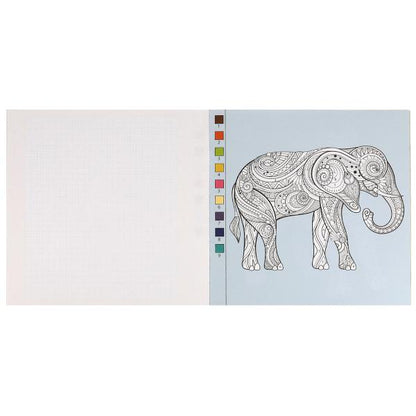 Раскраска. Квест по цвету. Зоопарк . 240х240мм. Скрепка. 24 стр. Умка в кор.50шт