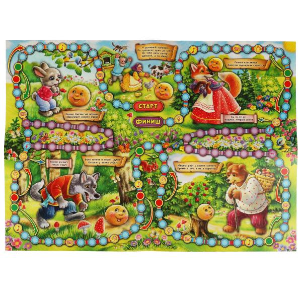 Колобок. Настольная игра-ходила. 217х330х27мм. Умные игры в кор.20шт