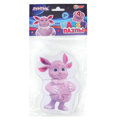 Luntik. Des maxi-pazles de 4 pièces dans un paquet. 130х230х10 mm. Умные игры. en cor.50шт