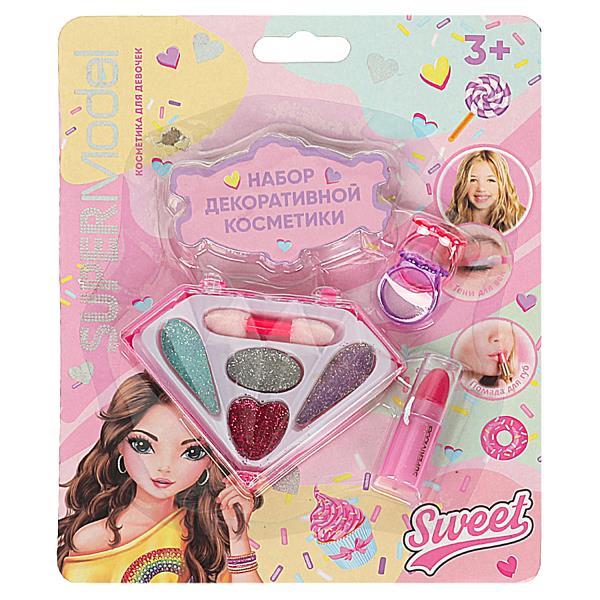 Косметика ДЛЯ ДЕВОЧЕК тени с блестками, помада МИЛАЯ ЛЕДИ в кор.2*288шт
