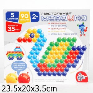 01537 Мозаика настольная 90 элементов, d 35мм