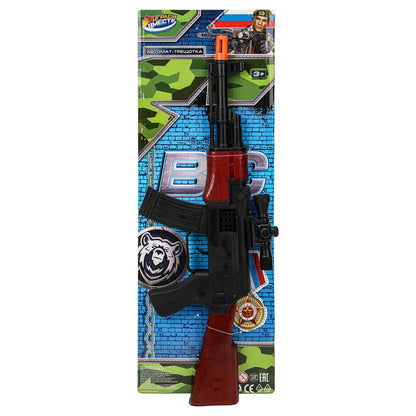 Автомат-трещотка на картоне 17*48*5 см ИГРАЕМ ВМЕСТЕ в кор.2*60шт