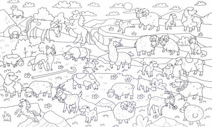 РАСКРАСКА-ВИММЕЛЬБУХ. ДОМАШНИЕ ЖИВОТНЫЕ