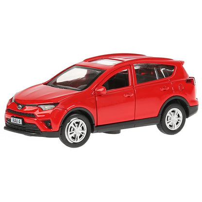 Машина металл "TOYOTA RAV4", длина 12см, открыв. двери, инерц., красный, в кор.Технопарк в кор2*36шт