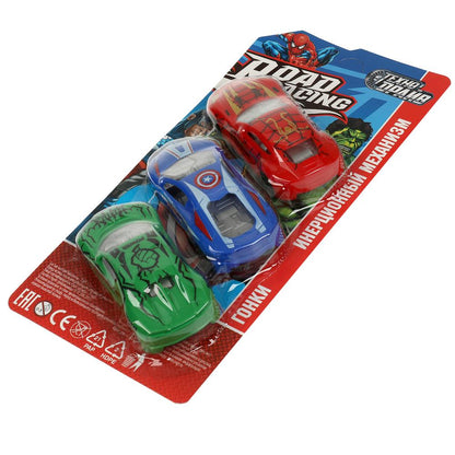 Набор машинок 3шт, ROAD RACING, блист.21,5*13,5*3,5см ТЕХНОДРАЙВ в кор.2*156наб