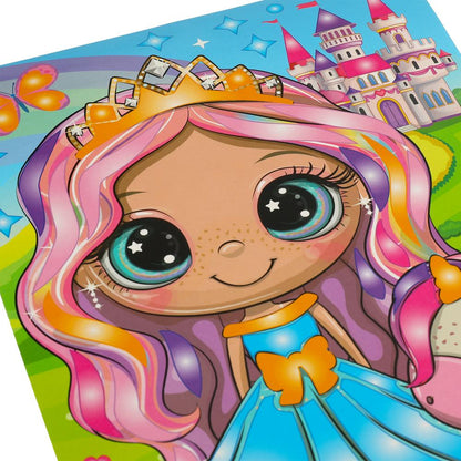 Mosaïque de mosaïque 17*23 cm de princesse, 100 pièces