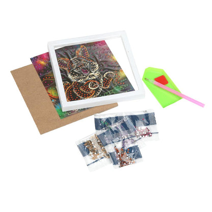 Mosaïque d'image pour téléphone noir 15*15, en corbeau, corgi MUSIC ATTA en cor.48шт