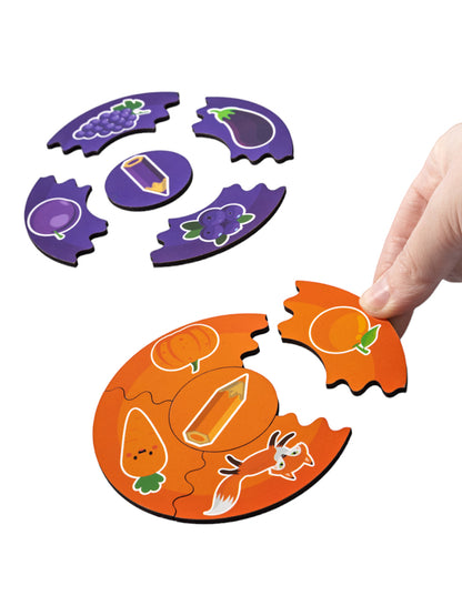 Пазлы из дерева. Mon premier paquet "Цвета" 60 эл