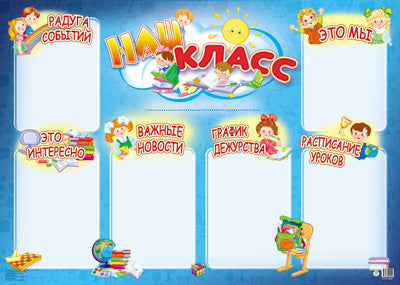 ПЛ-13032 Плакат А2. Наши классные новости