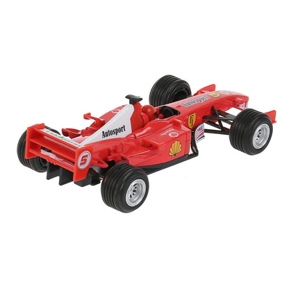 F1-17FR-S 300061 Машина металл СУПЕРКАР Ф1 17 см, инерция, красн, кор. Технопарк в кор.48шт