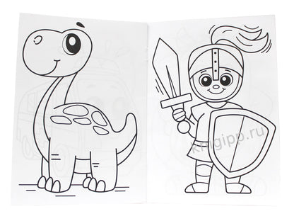 РАСКРАСКА А5 эконом. ДЛЯ МАЛЬЧИКОВ (новая)