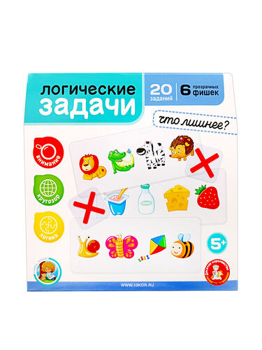 Игра развивающая Логические задачи "Что лишнее" 2, серия Учись, играя