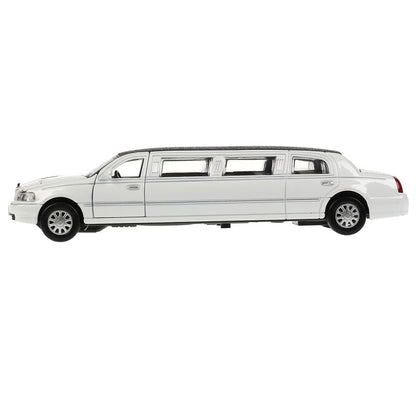 LIMO80208-18SL-MIX 313421 Машина металл свет-звук ЛИМУЗИН 18 см, двери, капот, инерц, ассорт, кор.
