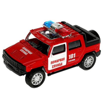 1911C139-R336120 Машина металл ВНЕДОРОЖНИК ПОЖАРНАЯ МАШИНА, 11 см, инерц., кор. Технопарк в кор.2*12