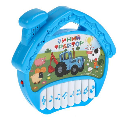 Пианино-домик Синий Трактор на бат. 10 песен из м/ф на блистере ТМ "Умка" в кор.2*96шт