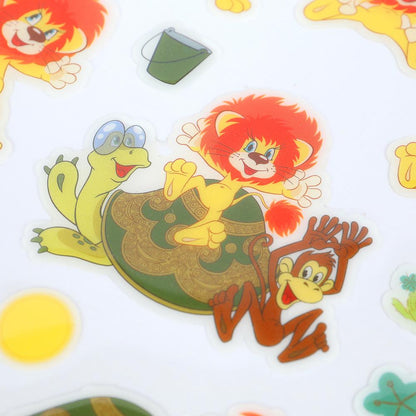 Наклейки гелевые, СОЮЗМУЛЬТФИЛЬМ львенок и черепаха МУЛЬТИ АРТ в кор.500шт