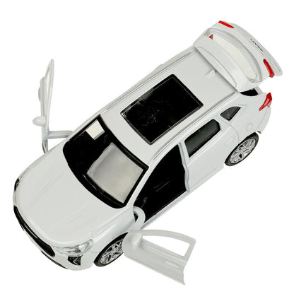 Машина metal haval jolion 12 см, двери, багажник, белый, кор. Технопарк в кор.2*36шт