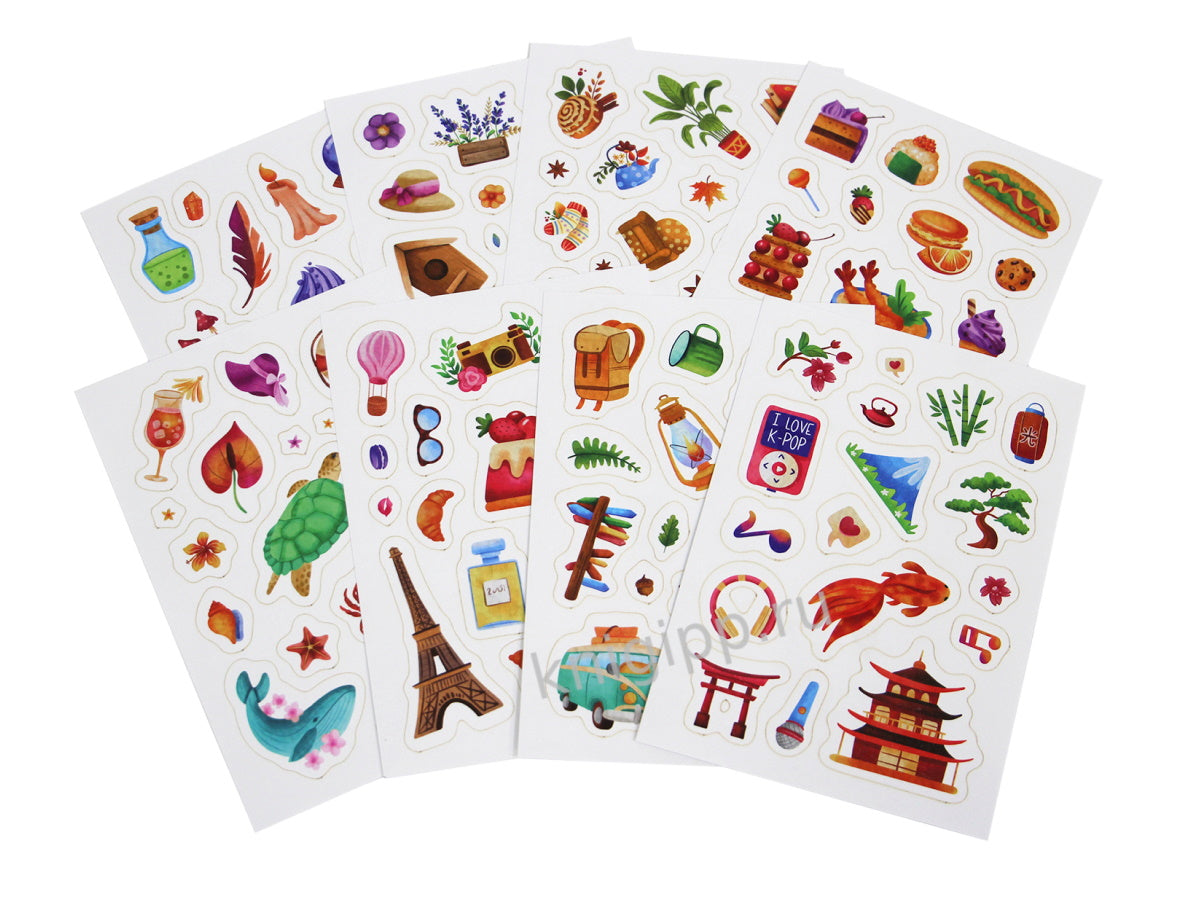 СТИКЕРПАК. СТИКЕРЫ В СТИЛЕ АКВАРЕЛЬ