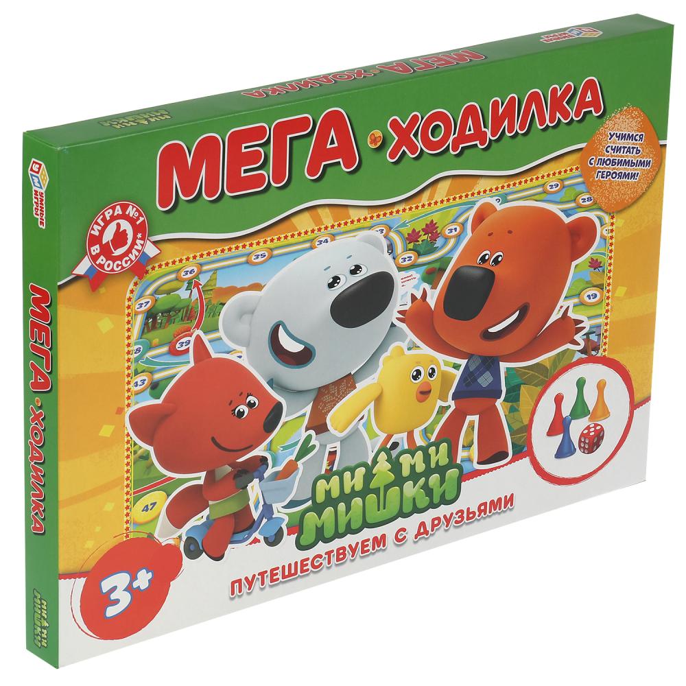 Ми-ми-мишки. Путешествуем с друзьями. Настольная игра-ходила Мега А3. в кор. Умные игры в кор.20шт