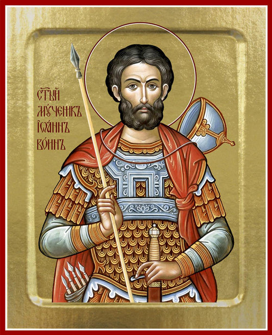 Икона Иоанна Воина, мученика (на дереве): 125 х 160
