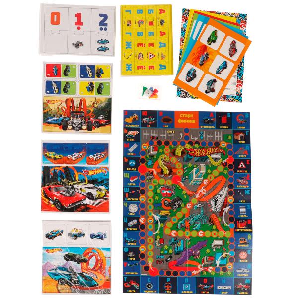 Азбука и счёт. IQ-подарочный набор 6 в 1. Хот Вилс. 320х230х60мм. Умные игры в кор.10шт