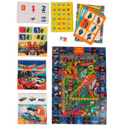 Азбука и счёт. IQ-подарочный набор 6 в 1. Хот Вилс. 320х230х60мм. Умные игры в кор.10шт