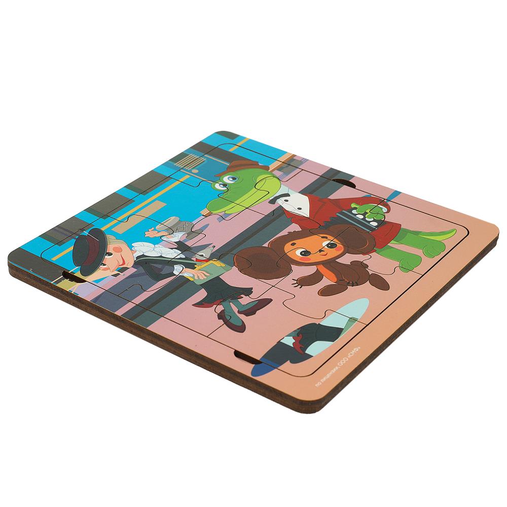 Игрушка деревянная пазл с рамкой СОЮЗМУЛЬТФИЛЬМ 15*15 см, бол.дет, термопакет Буратино в кор.20шт