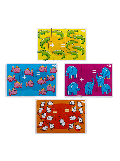 Пазлы тройные "Складываем-вычитаем" 24 эл Jouets pour bébé (макси)
