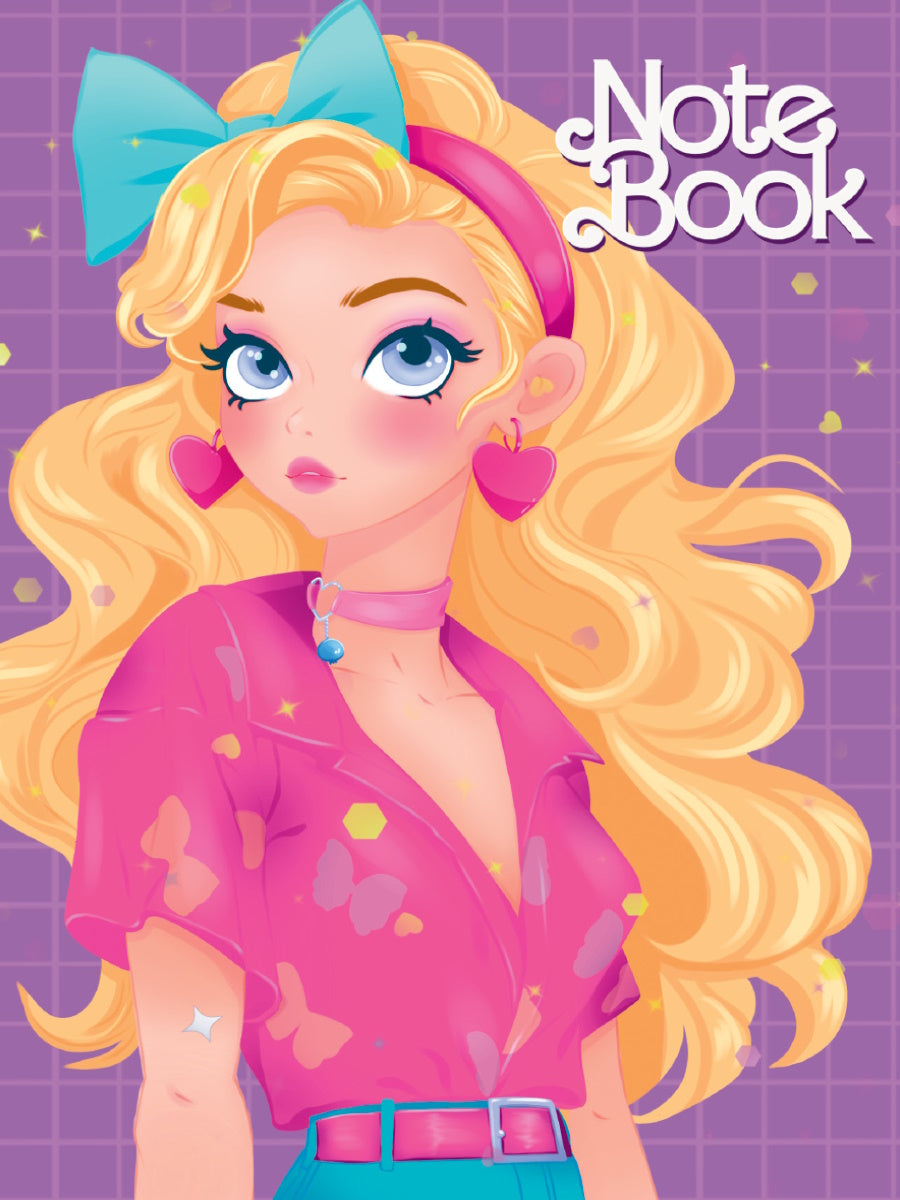 МойАрт. БЛОКНОТ в клетках Я люблю розовый. В ободке