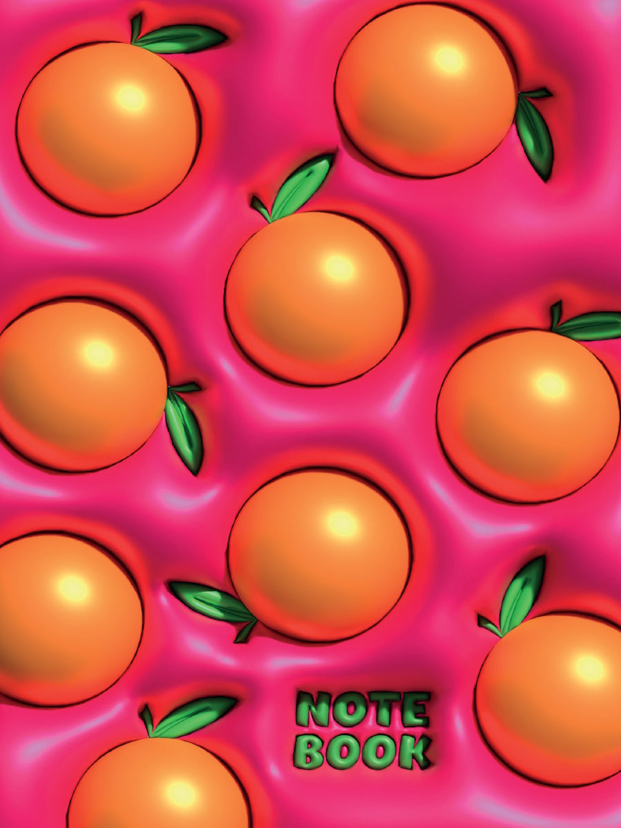 MyArt. БЛОКНОТ в клетку 3D. Апельсины