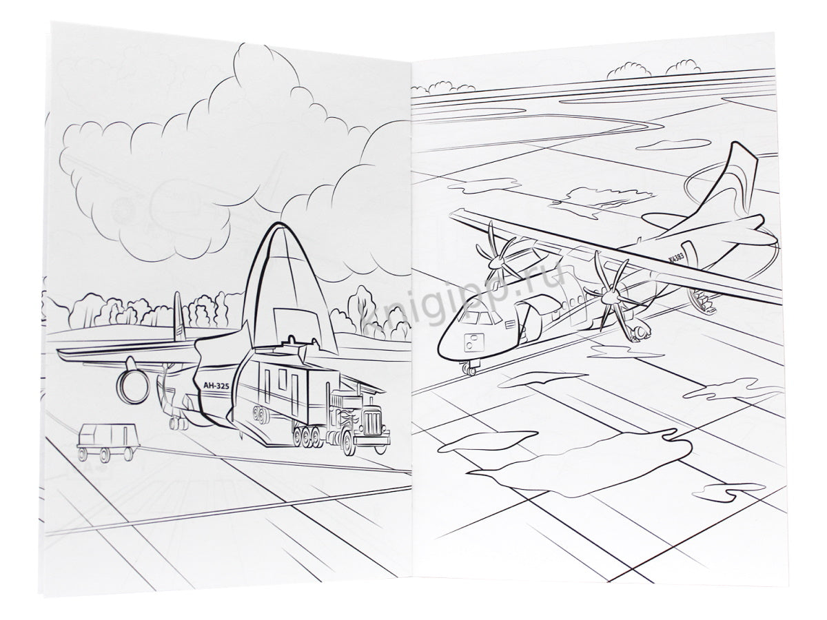 РАСКРАСКА А5 эконом. САМОЛЁТЫ