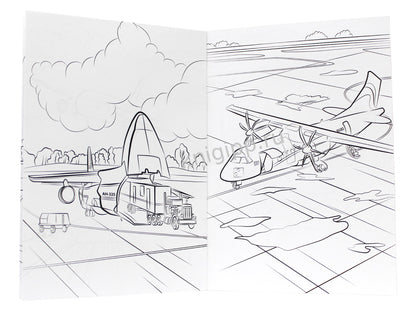 РАСКРАСКА А5 эконом. САМОЛЁТЫ