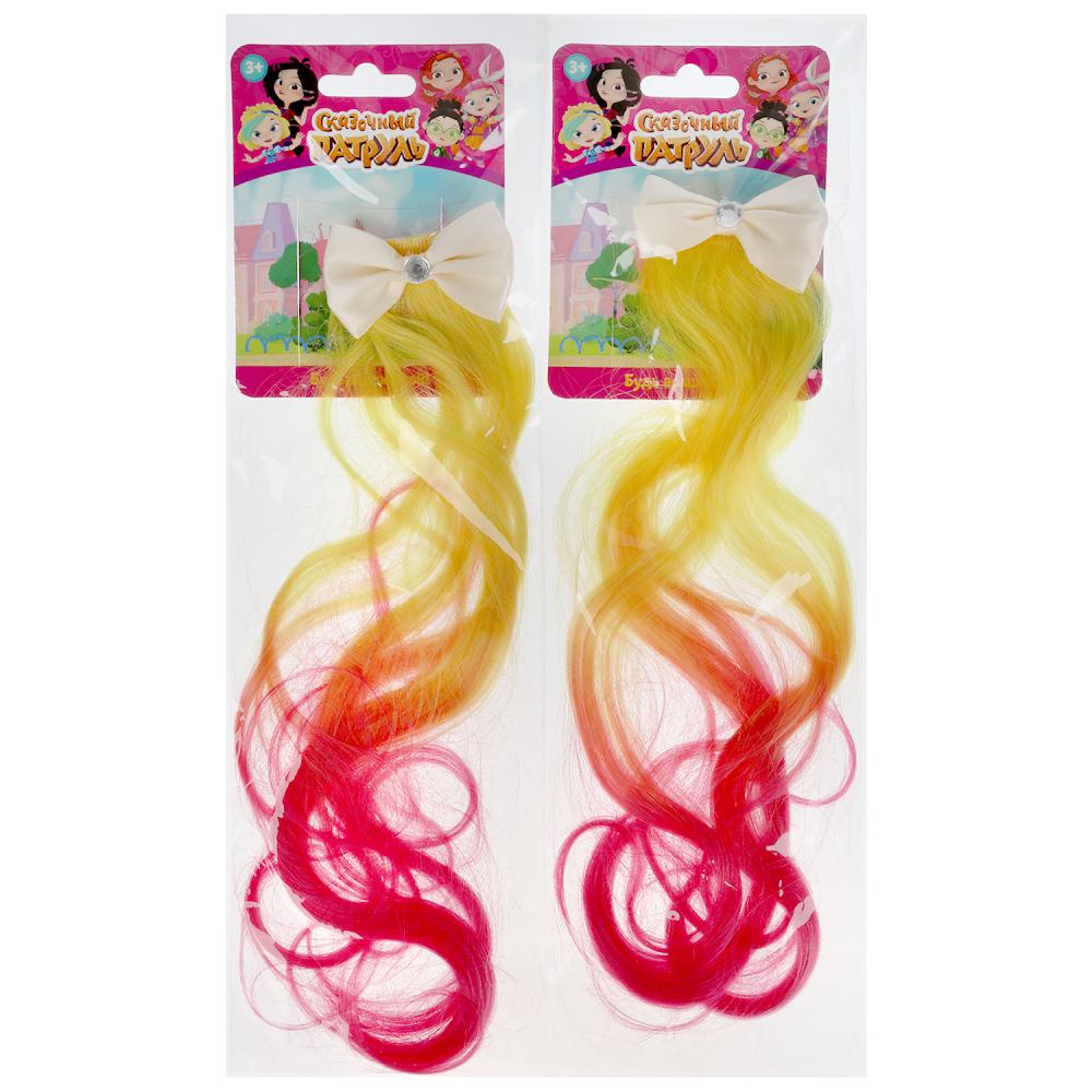 L'accès au/devotchek СКАЗОЧНЫЙ ПАТРУЛЬ прядь волос на заколке (желт/фуксия) МИЛАЯ ЛЕДИ уп-10шт в kor50up