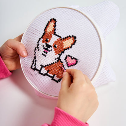 Набор для творчества. Вышивка "Корги" (с пяльцами)