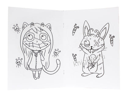 РАСКРАСКА - СТРАШИЛКА. НЯШНЫЕ МОНСТРЫ