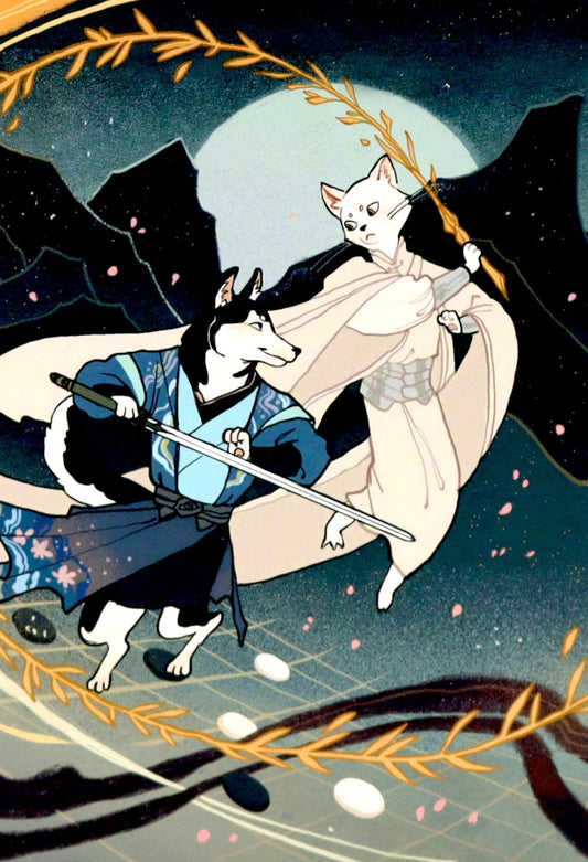 Антейку. Скетчбук "Хаскип и белый кот"