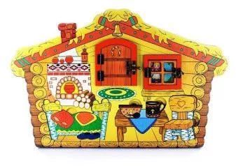 3D Театр настольный с элементами бизиборда "Три медведя" арт.7971 (дерево) /13