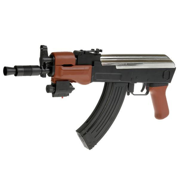 Automatique avec laser. прицелом, , со съемным прикладом, с глушителем, с фонарем в пак. dans le cor.3*16шт