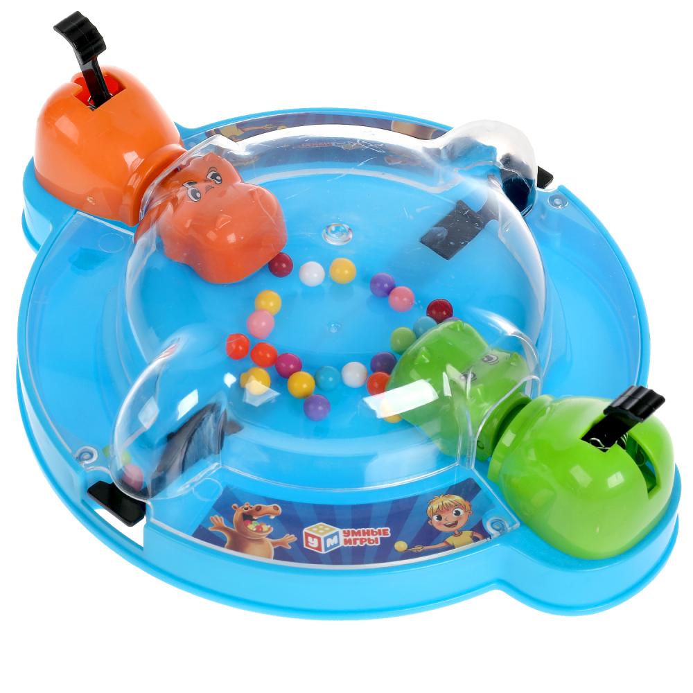 Игра настольная "накорми бегемотов", в кор., 15*27,9*4,6см Умные игры в кор.2*48шт