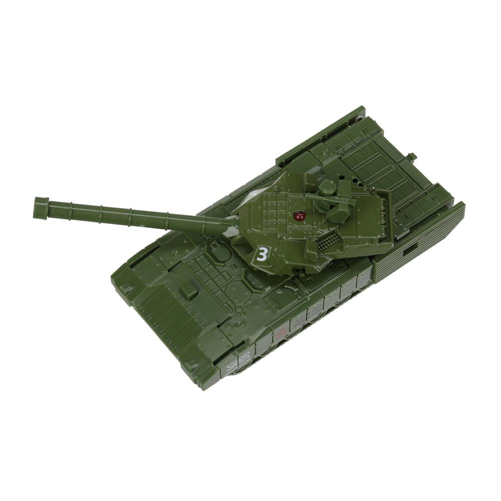 Модель металл АРМАТА ТАНК Т-14 АРМИЯ РОССИИ 12 см, башня, инерц, зеленый, кор. Технопарк в кор.2*24шт