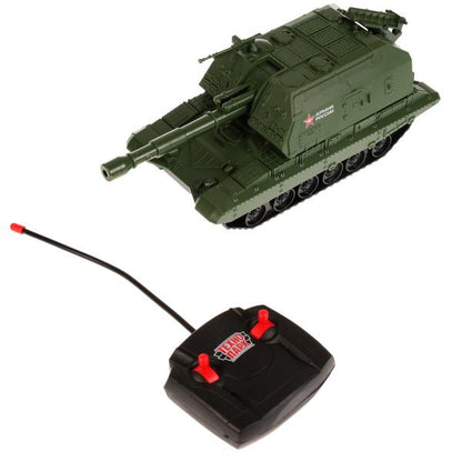 MSTA-20RCL-AR335294 Машина р/у МСТА-ГАУБИЦА АРМИЯ РОССИИ 22 см, свет, подвиж. дет., зелен, кор. Техн