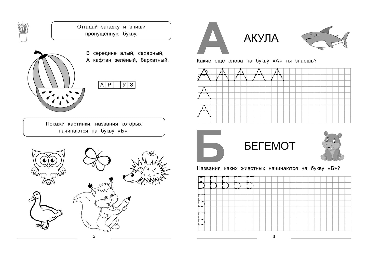 Пишем буквы от А до Я:много-много печатных,прописных и строчных букв