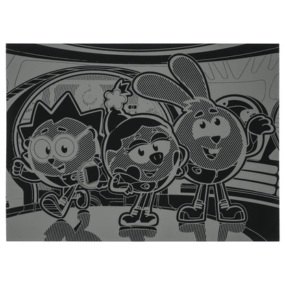 Гравюра Смешарики , цветная, д3 MultiArt