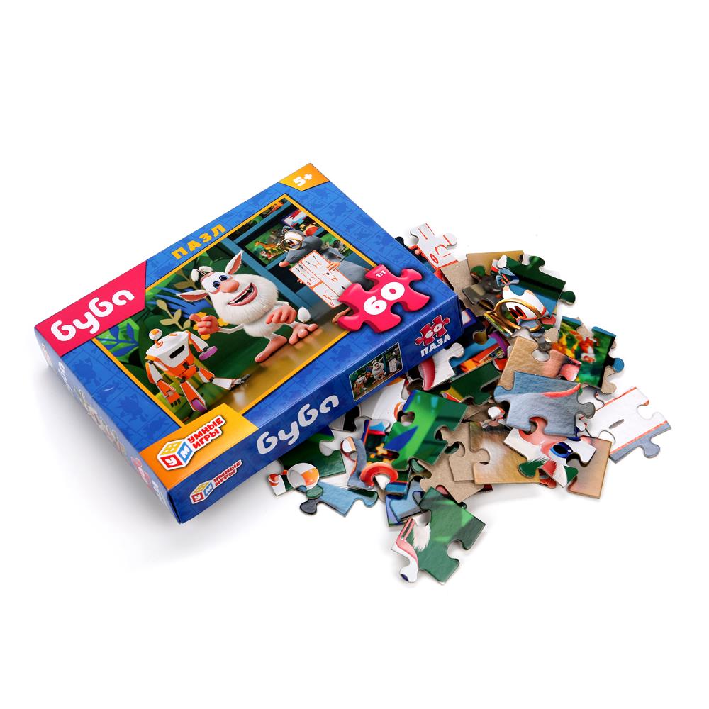 Буба. Пазлы классические в коробке. 60 деталей. 190х141х35 мм. Умные игры в кор.24шт